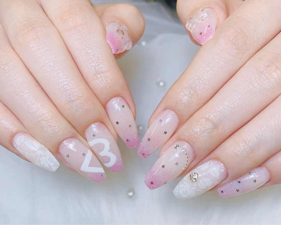 ネイル チークネイル 長さ出し フットネイル 韓国ネイル マグネットネイル ハンドネイル ハンドケア AN NAIL _HOAのネイルデザイン
