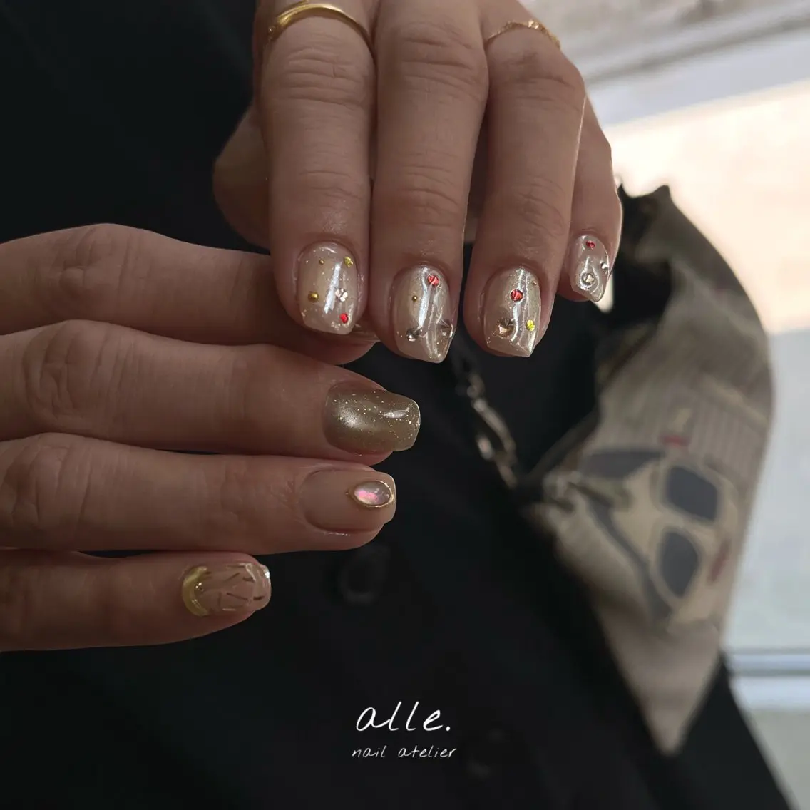 ネイル ハンドネイル atelier alle.のネイルデザイン
