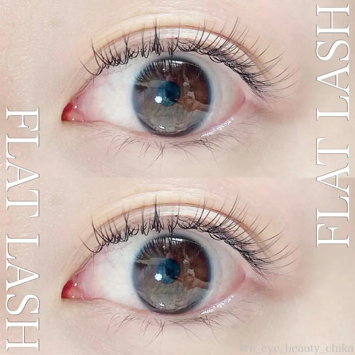 マツエク・マツパ フラットラッシュ N  eye beauty高丘のマツエク・マツパデザイン