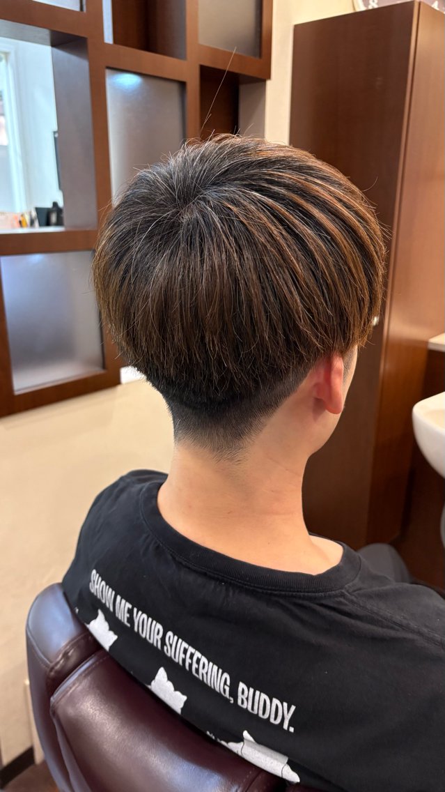 ミディアム メンズ コンダ フウマのヘアスタイル