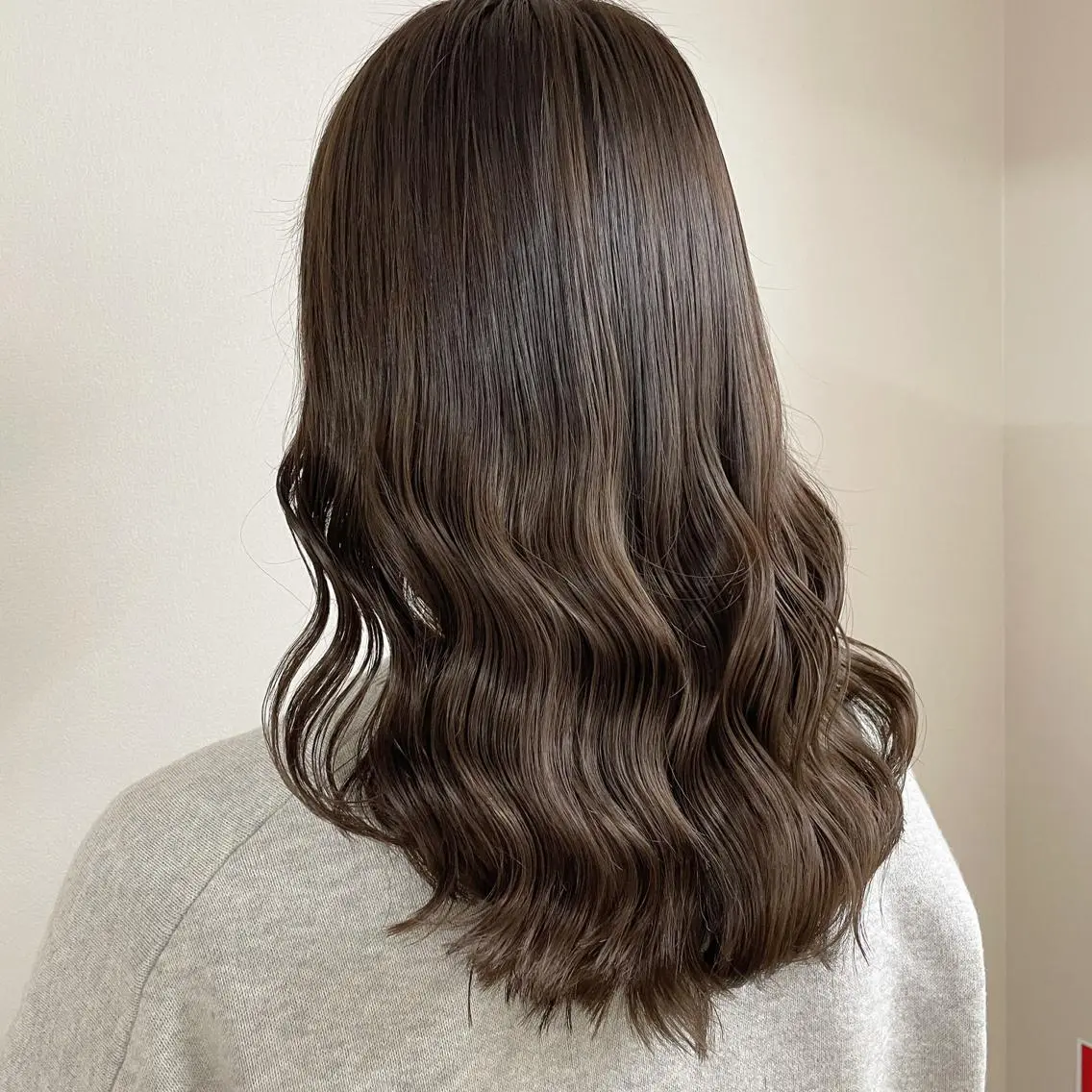ミディアム カラー ブラウンカラー カット 髪質改善 【KEIKI】のヘアスタイル