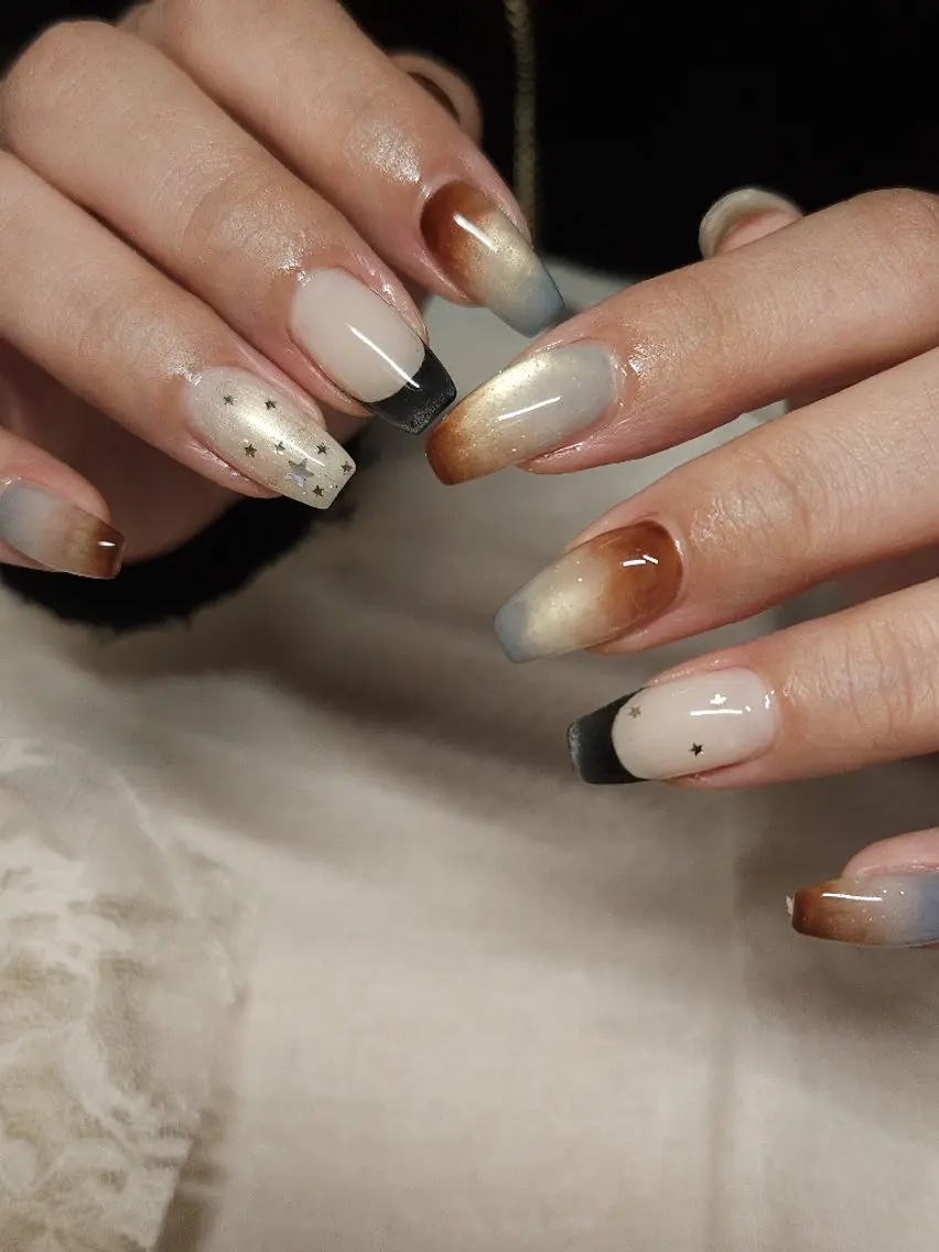ネイル 持ち込み ニュアンスネイル ハンドネイル mukuby_ manamiのネイルデザイン