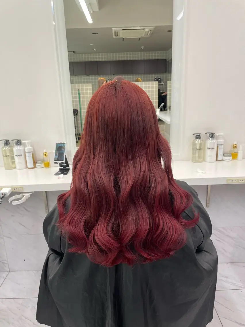 ロング カラー ヘアアレンジ ヘアカラー トリートメント ヘアセット 💗横浜美容室 💗HARUNAのヘアスタイル