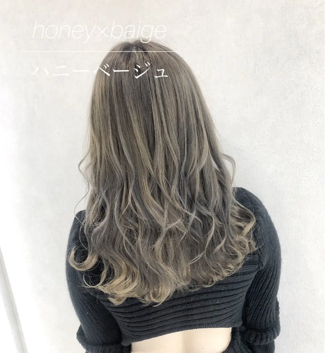 セミロング カラー 🦋シールエクステ /韓国/リアラ🦋のヘアスタイル