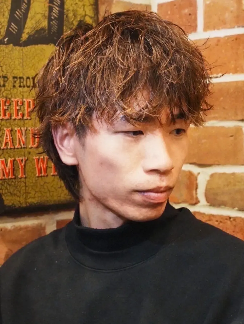 ショート パーマ メンズ 森本⚠️注意事項 ⚠️お読み下さい⚠️のヘアスタイル