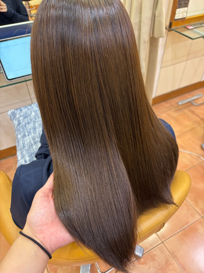 ミディアム カラー ベージュカラー オリーブベージュ 🌼藤川 波澄🌼のヘアスタイル