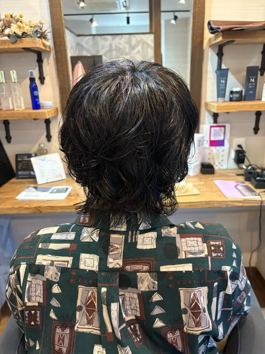 メンズ メンズパーマ カット パーマ 【髪質改善都賀】 chisatan🍊のヘアスタイル
