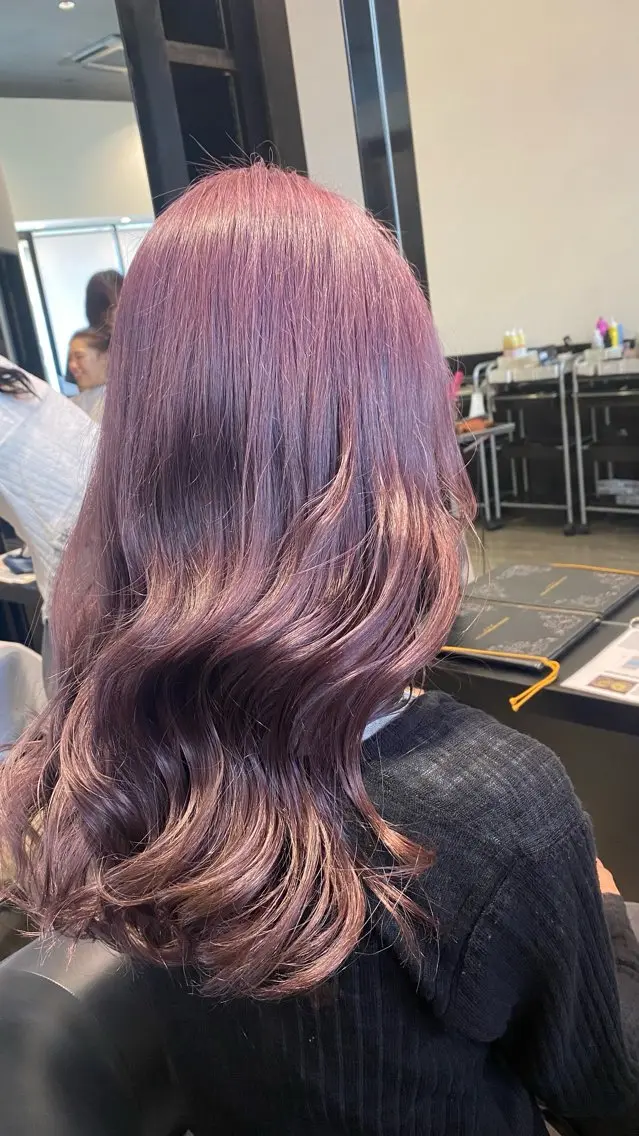 ロング ヘアカラー 水野 聖哉のヘアスタイル