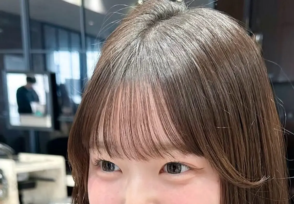 【梅雨時期早めのお悩み解決✨️】前髪ストレレート＋毎朝のアイロンいらず🫧🪽🫧の写真