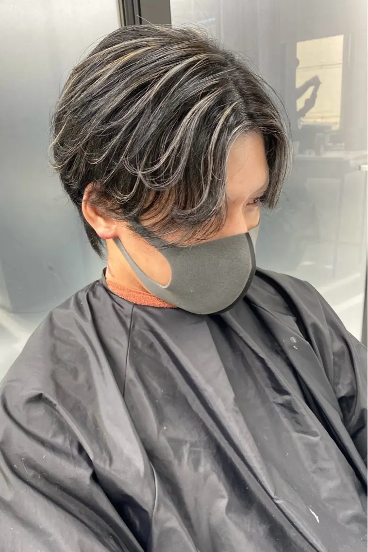 ショート カラー カット ヘアカラー 縮毛矯正 トリートメント レイヤーカット 縮毛矯正/西尾 幸樹のヘアスタイル