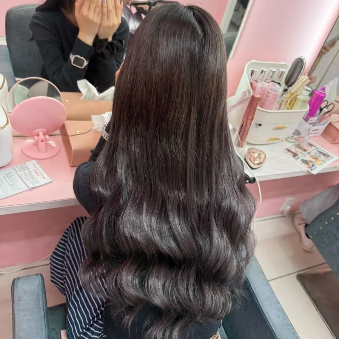 ロング シールエクステ エクステ ヨシンモリ season ゆみのヘアスタイル