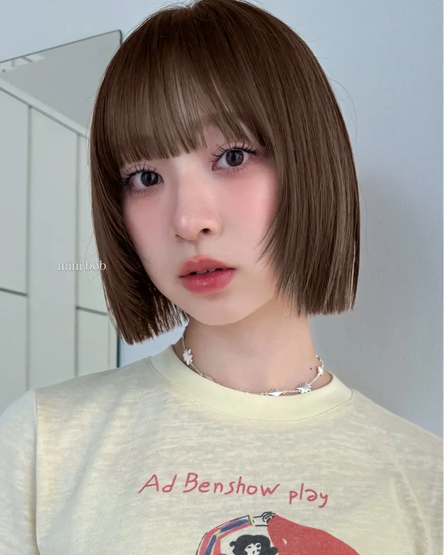 ショート カット ヘアカラー おしゃれボブ/暖色 カラー🧶いろはのヘアスタイル