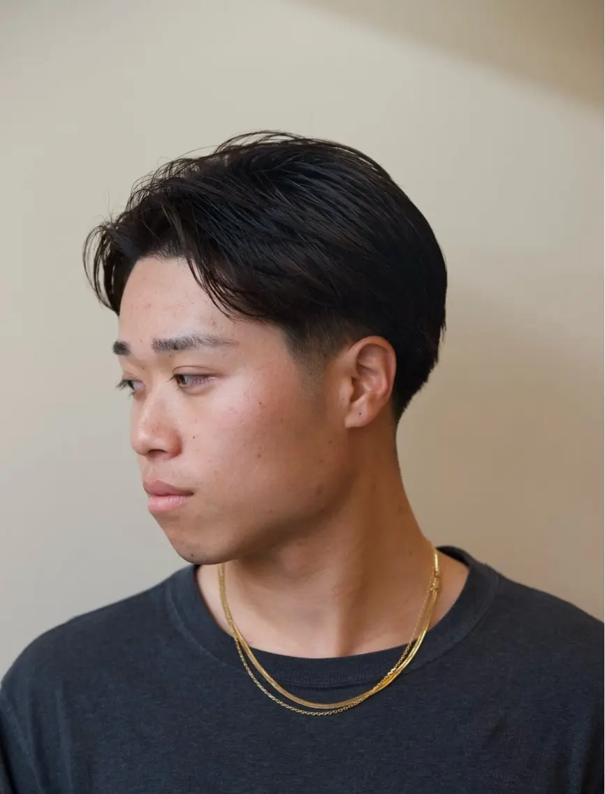 メンズ センターパート 刈り上げ カット メンズ特化🔥 颯太のヘアスタイル