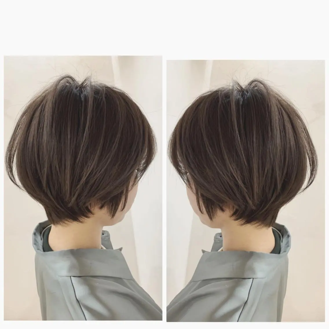 ショート カラー カット ヘアカラー 京都大人女性ショート 徒歩1分/秋山のヘアスタイル