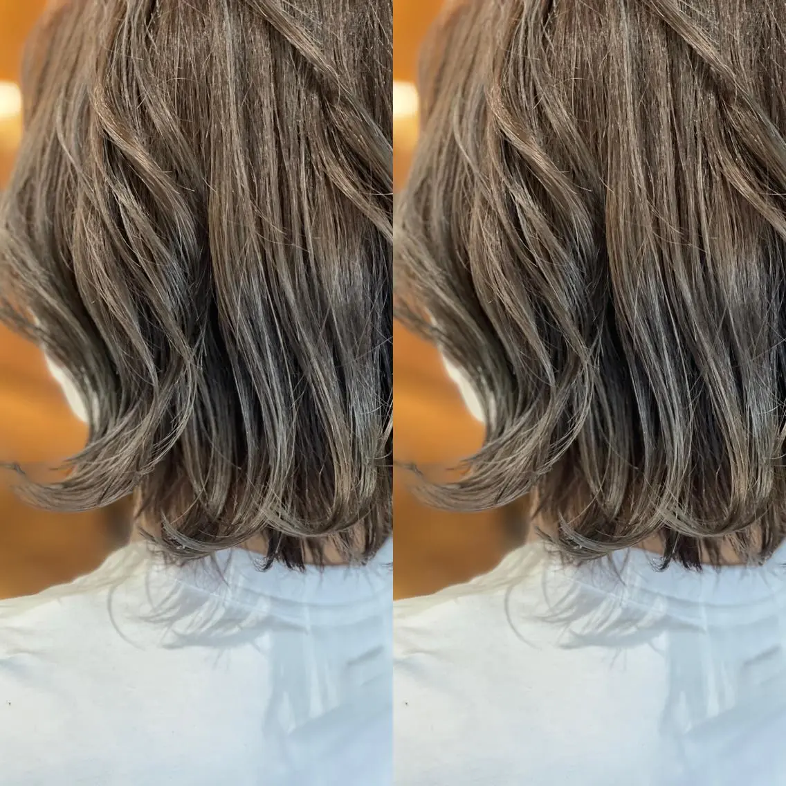 ミディアム カラー ヘアカラー トリートメント Snaly カラー特化ページのヘアスタイル