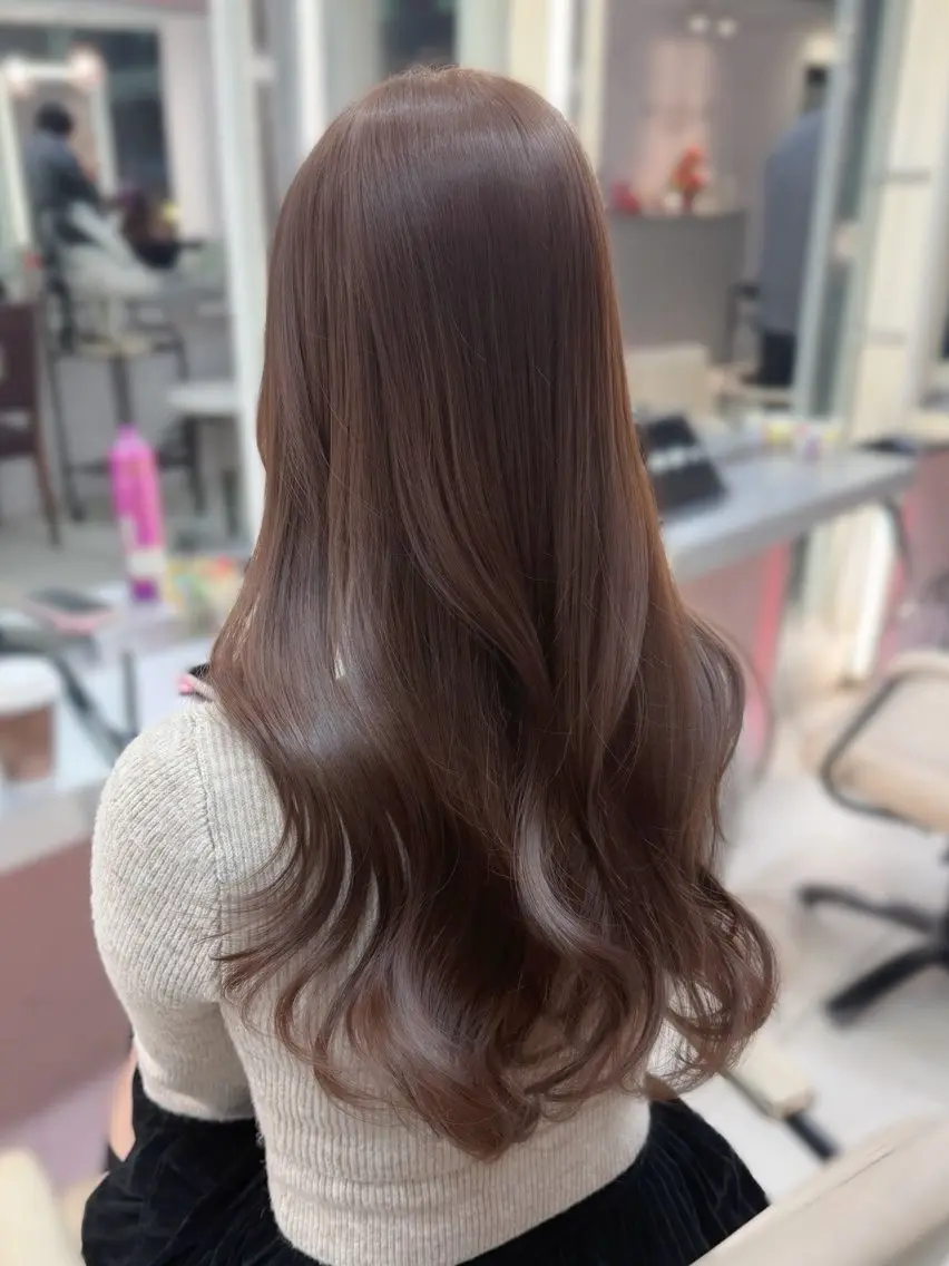 𓊆 ✨シャンプーブロー代込み✨ 𓊇ケアカラー+4step Aujua treatment 🫧✨の写真