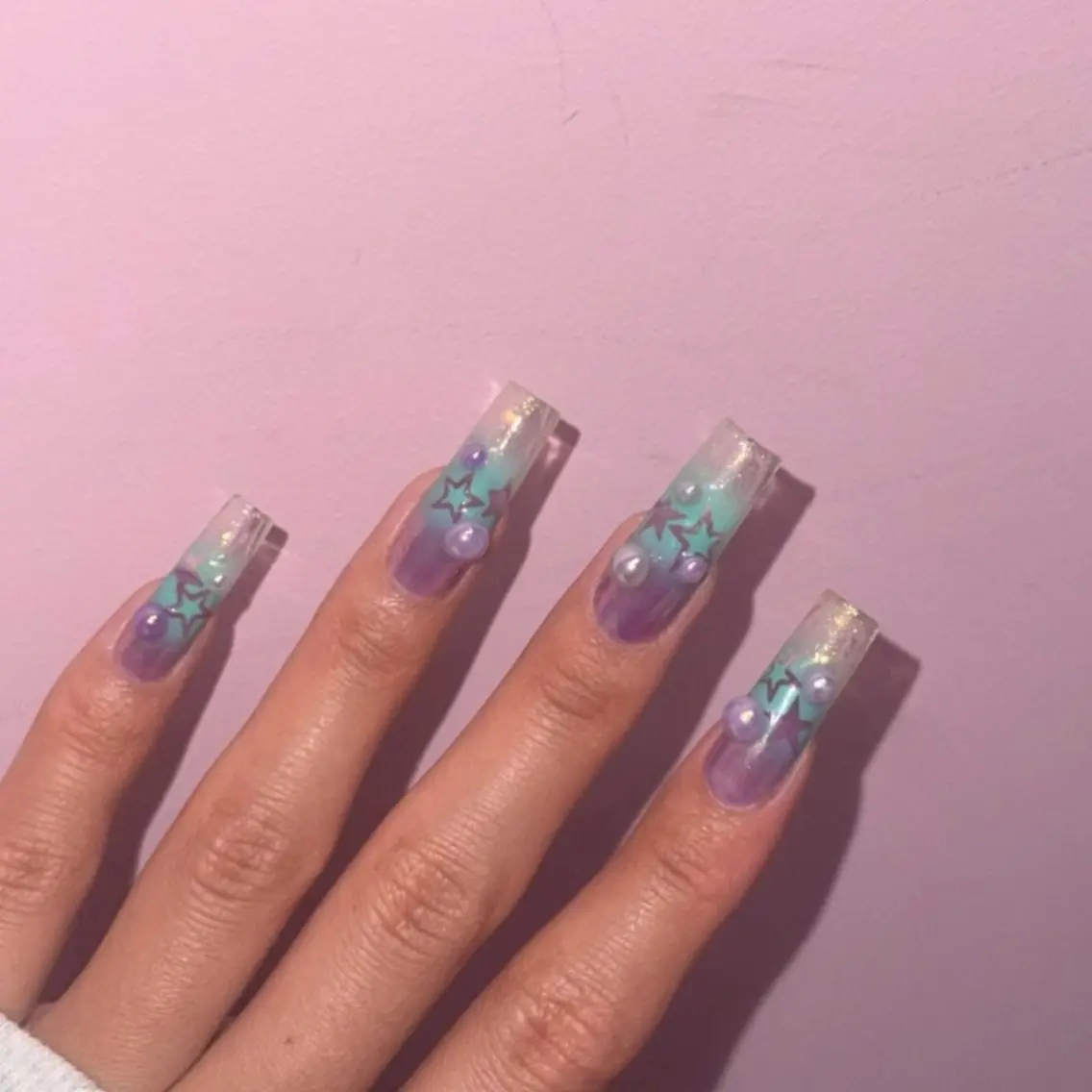ネイル ロングネイル ハンドネイル HI-KO nail🍒のネイルデザイン