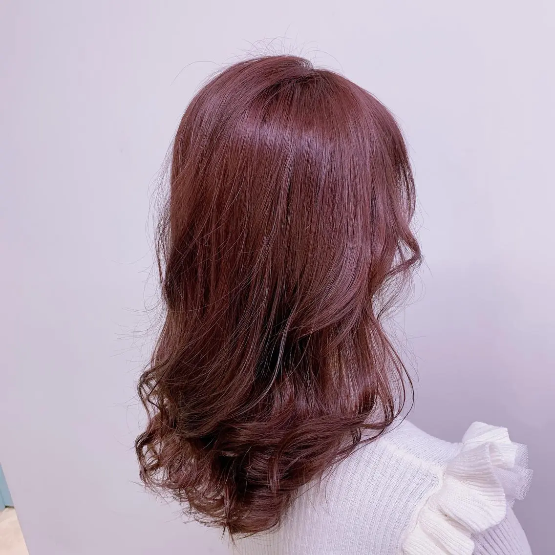セミロング ヘアカラー トリートメント ヘッドスパ ヘアセット 公式🎠LAND 池袋店🎠のヘアスタイル