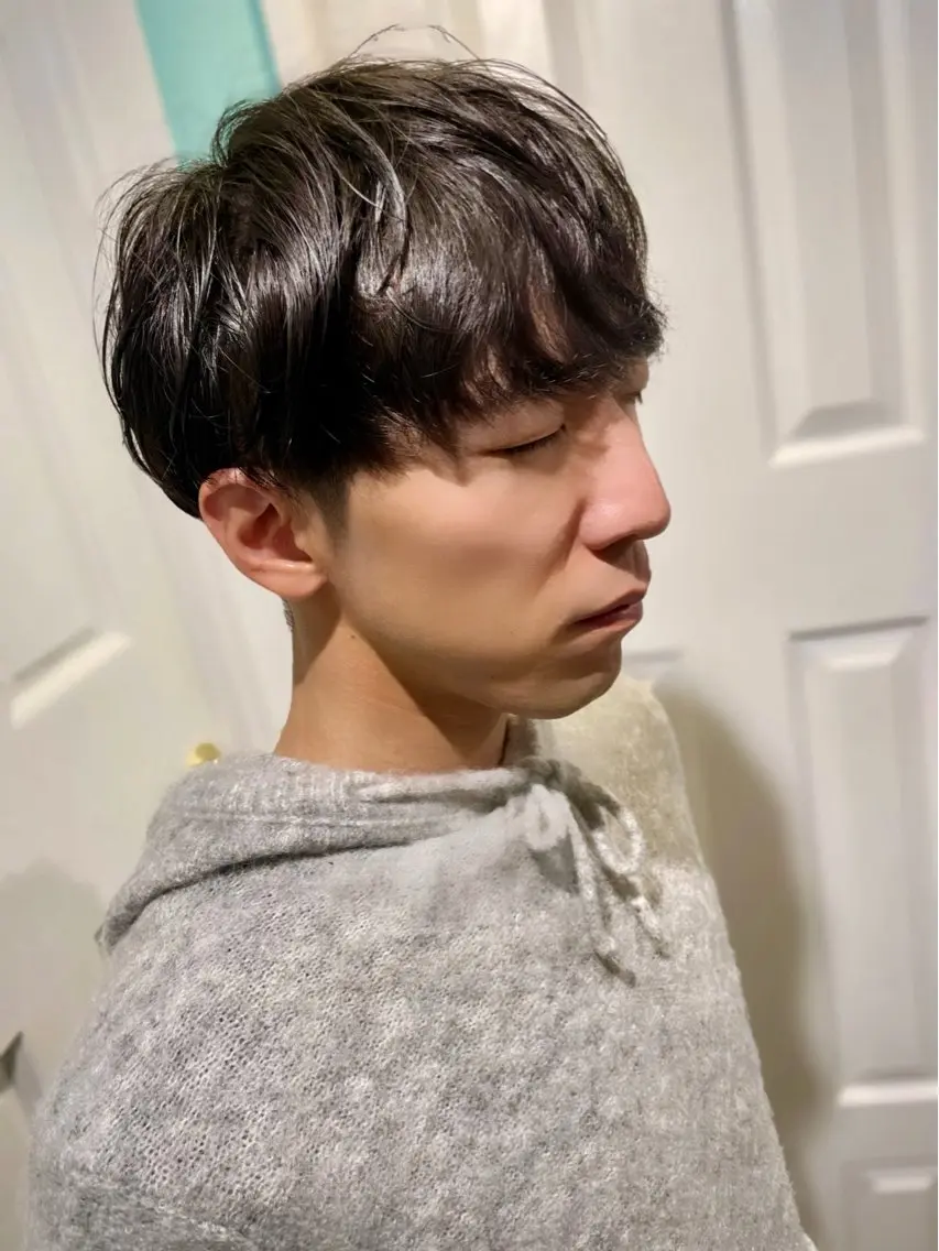 パーマ メンズ メンズパーマ 原 千景のヘアスタイル