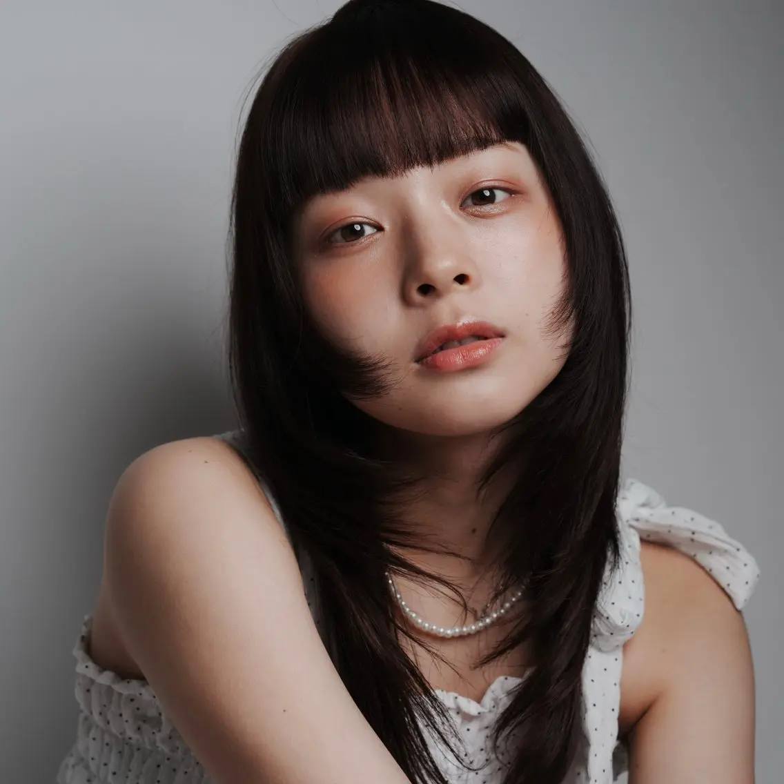 セミロング レイヤーカット 井本 帆香のヘアスタイル