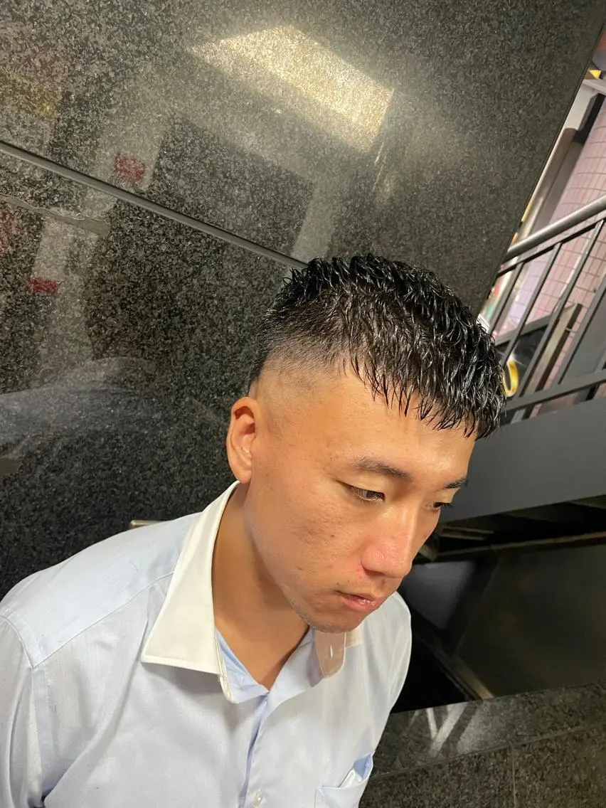 カット（フェード）＋濡れパン+シャンプー＋セットの写真
