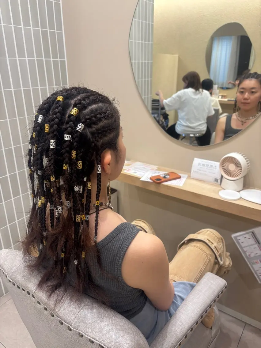 ロング え りのヘアスタイル