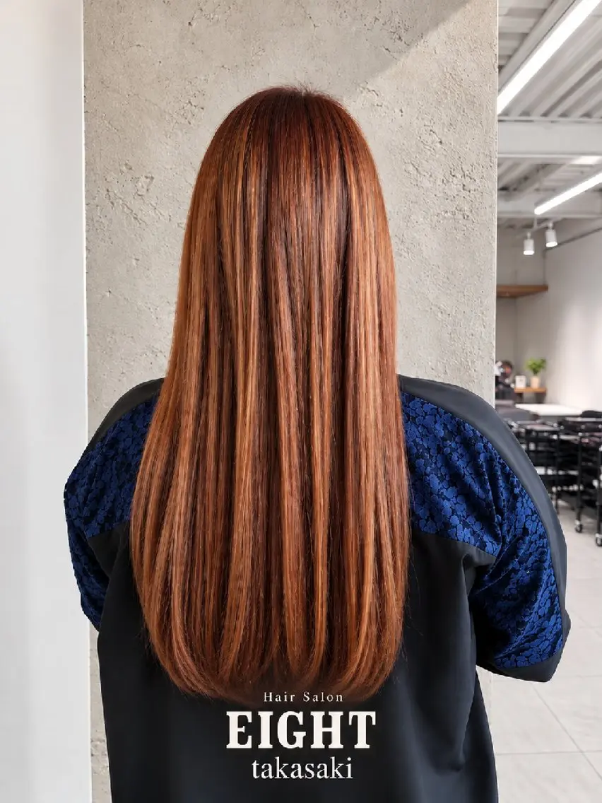 ロング カラー バレイヤージュ ブリーチ ダブルカラー ハイライトカラー インナーカラー ヘアカラー トリートメント 韓国風レイヤー/ワン ホンレイヤー荒井太郎のヘアスタイル