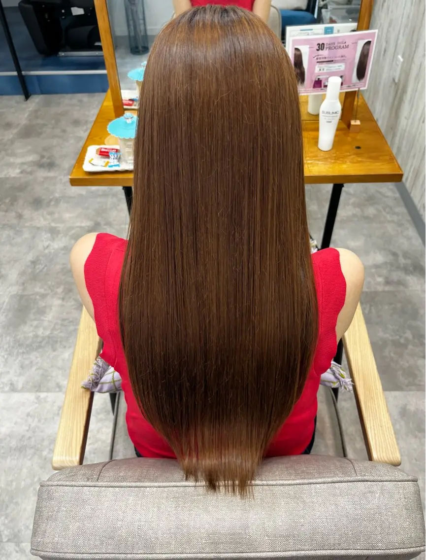 ロング 縮毛矯正 縮毛矯正✨髪質改善 🤍佐々木彩衣のヘアスタイル