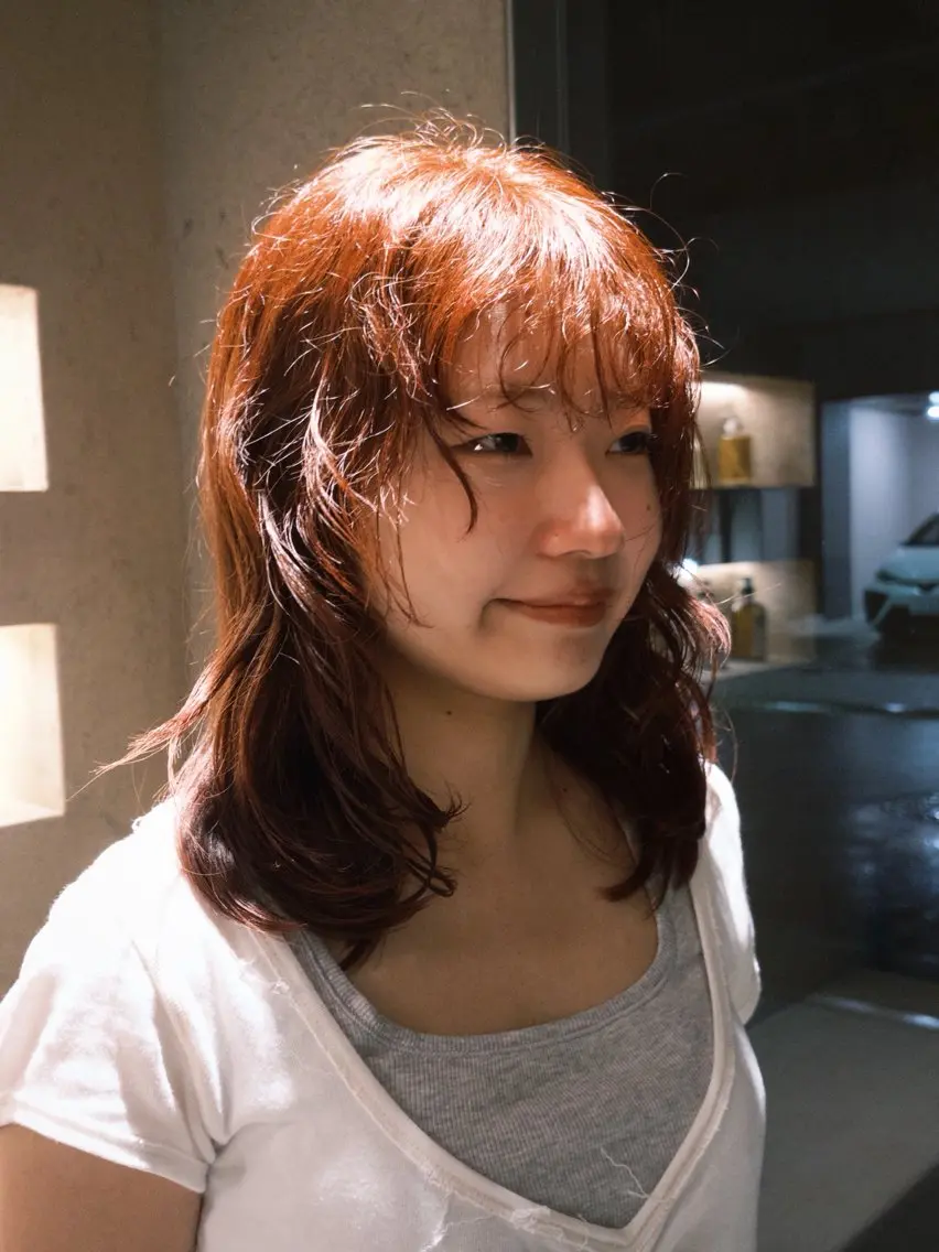 セミロング ヘアカラー meirin /  ボブカットのヘアスタイル
