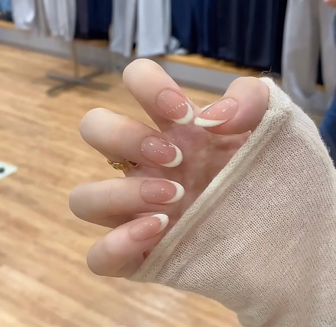 【Jr.ネイリスト】🥰自爪カラーフレンチ🌟オフ込み!💕の写真