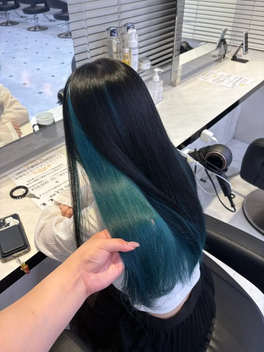 ロング カラー 透明感ベージュカラー 🪞上野🪞AIのヘアスタイル