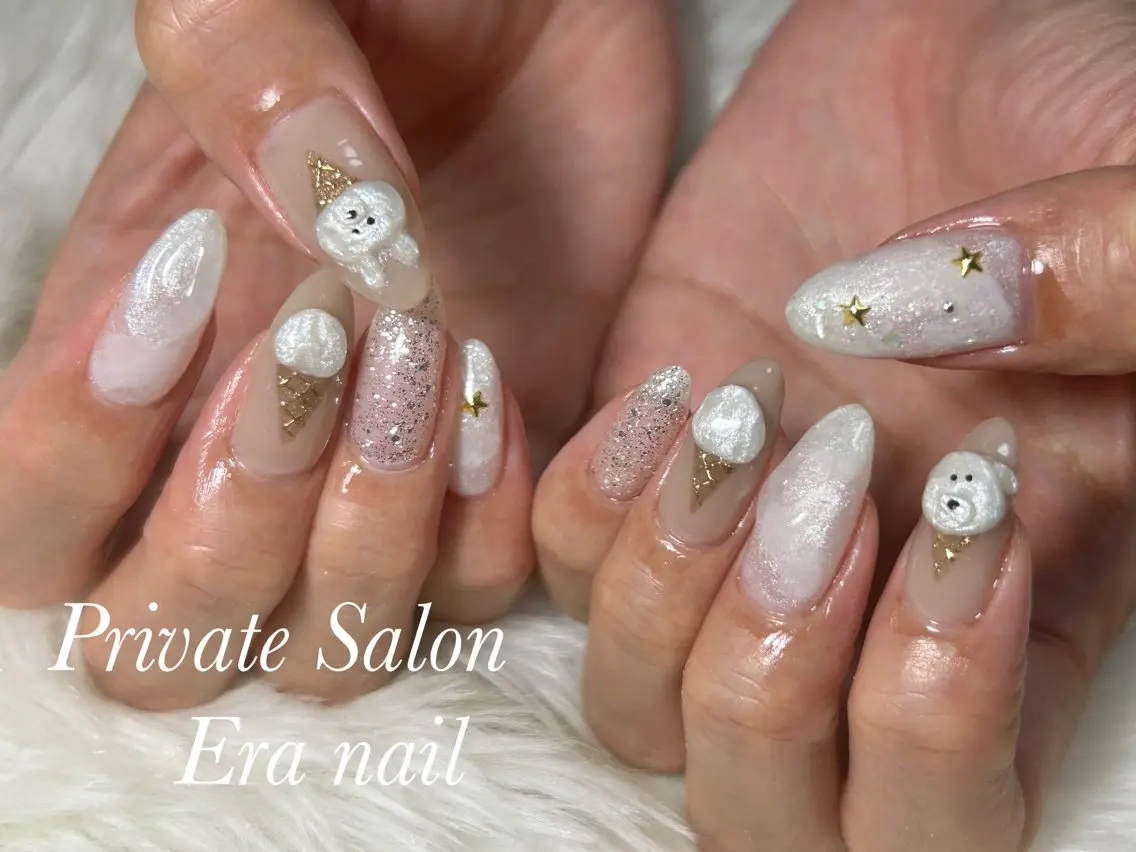 ネイル 持ち込み ハンドネイル Era nailのネイルデザイン