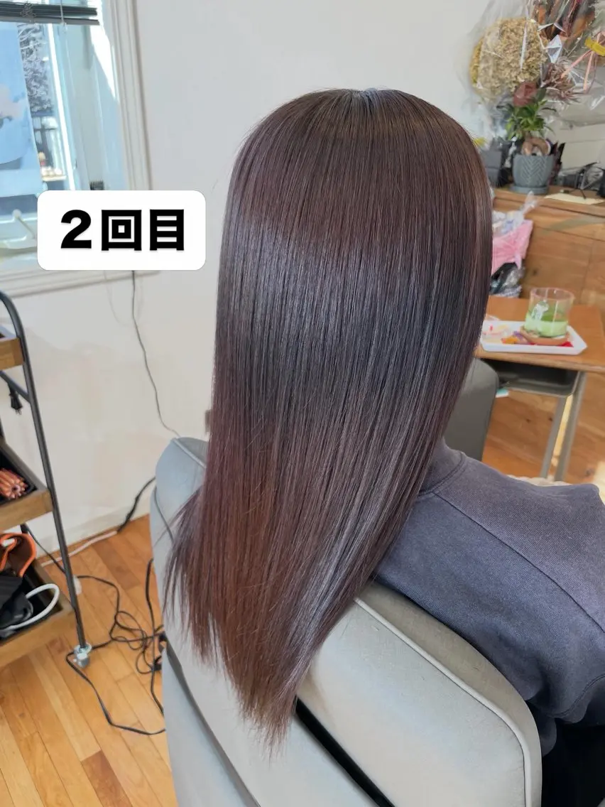 カラー 髪質改善 カット ヘアカラー トリートメント 阿部 あみのマツエク・マツパデザイン