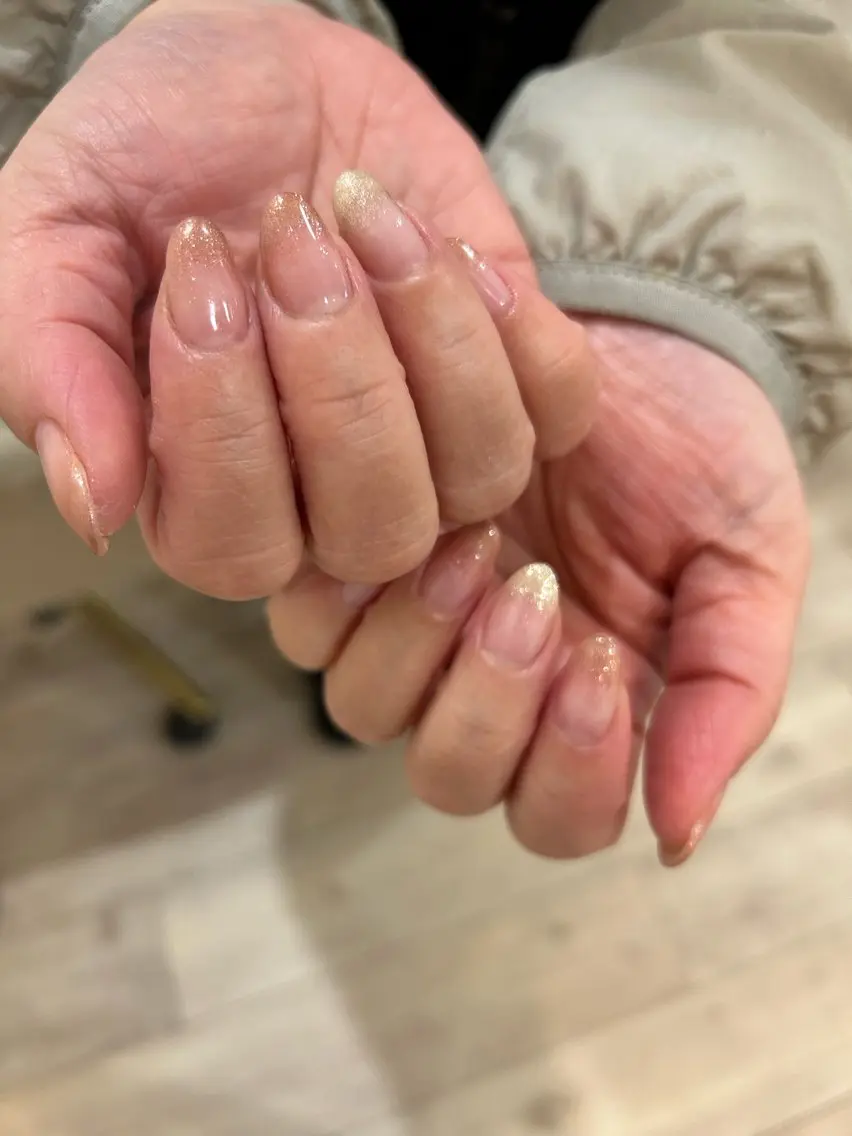 ネイル グラデーション ラメ(グリッター) ラメグラデーション MIHO nail_noahのネイルデザイン
