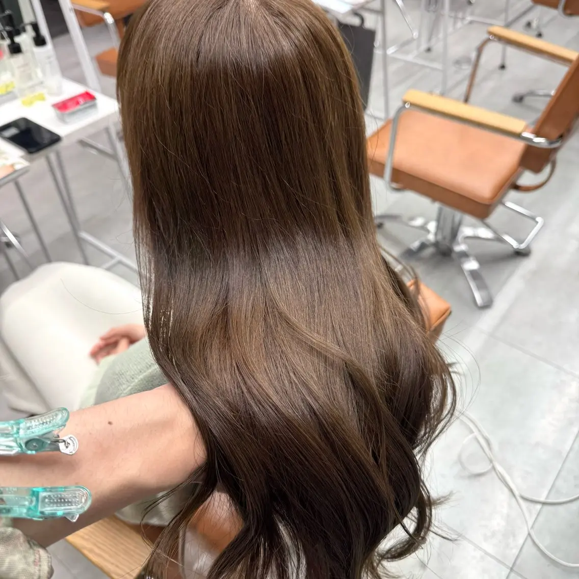 ロング カラー ヘアアレンジ ヘアカラー ブリーチなしカラー /新百合ヶ丘/安形翔のヘアスタイル
