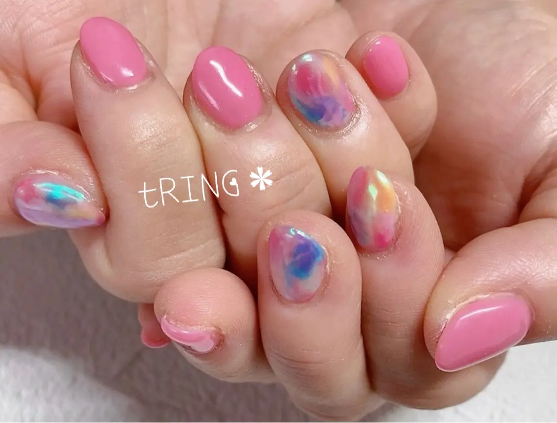ネイル ハンドネイル tRING＊ しいの木台のネイルデザイン