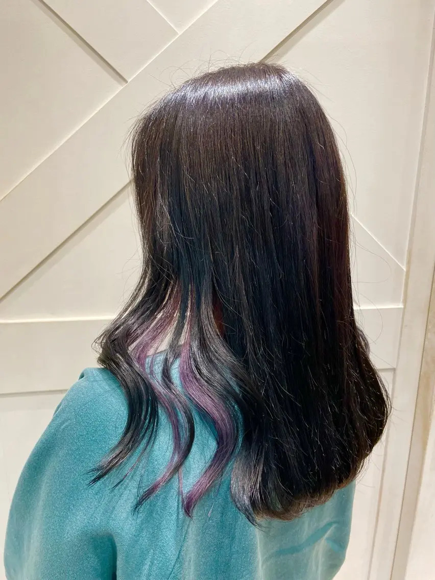セミロング カラー ブリーチ超特化美容師 ☯️ルカ✡️💫のヘアスタイル