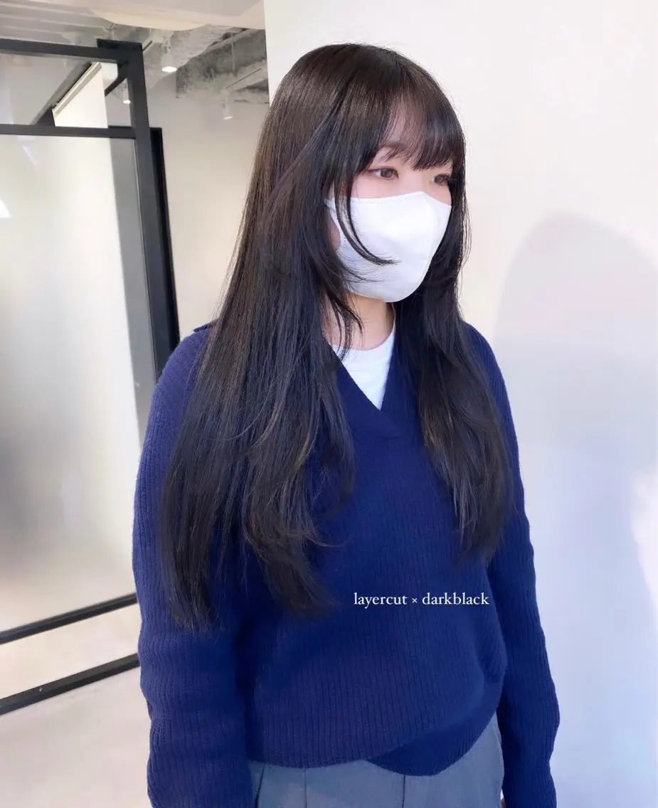 ロング カラー カット ヘアカラー マンツーマン半個室 tamuraのヘアスタイル