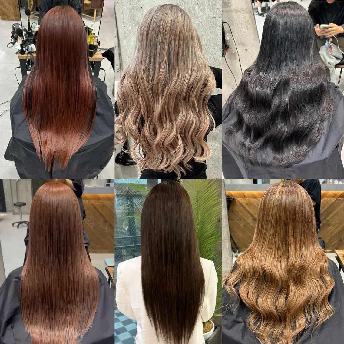 セミロング カラー ヘアアレンジ エクステ TATSUYA アートディレクターのヘアスタイル
