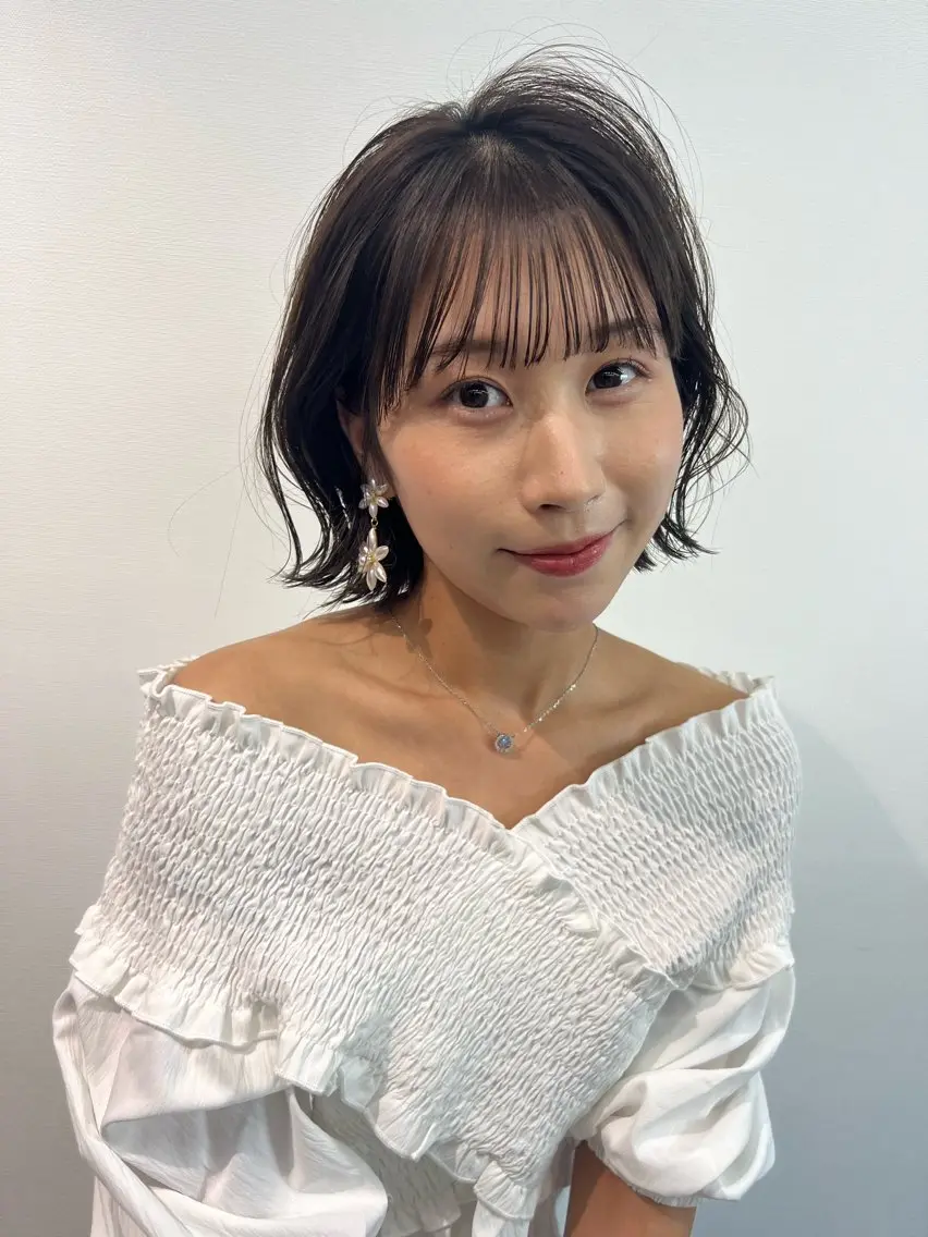 【迷ったらこれ❤️‍🔥】似合わせカット✂️ + 🫧‪うる艶内部補修トリートメント付き🫧‪ ボブ／レイヤー／韓国風の写真