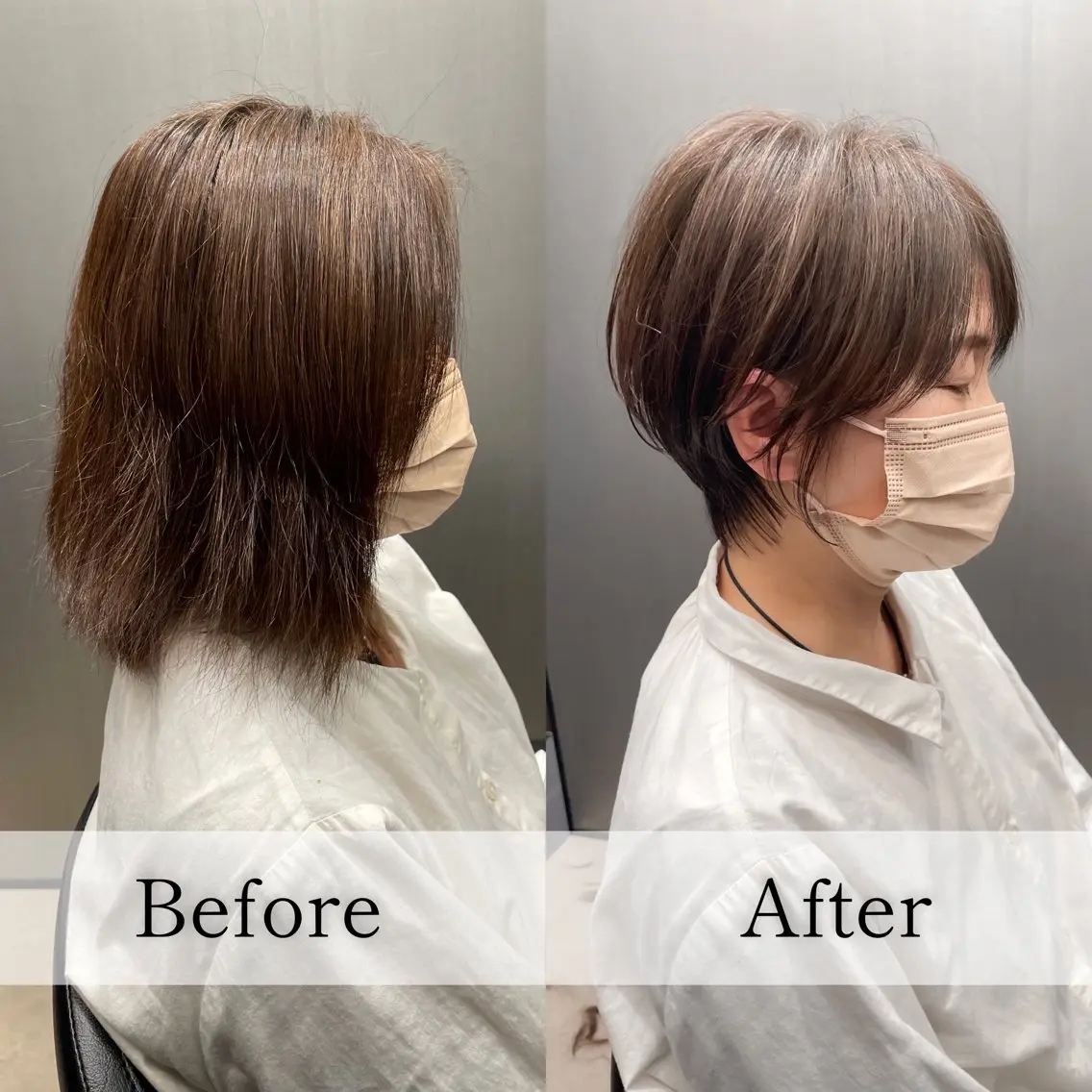 ショート くびれヘア ハイライト ショートヘア 松尾 祐輝のヘアスタイル