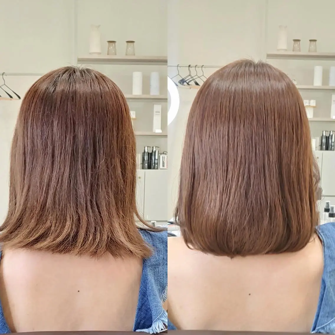 ミディアム EIGHT plum TOKIOリミテッドのヘアスタイル