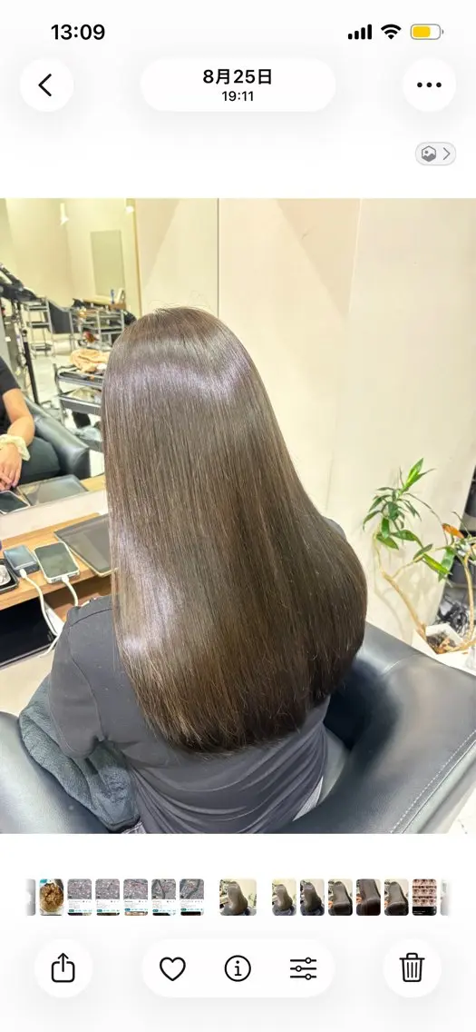 ロング カラー ベージュカラー オリーブベージュ カット ヘアカラー 似合わせ/伏見/ 佐藤 里菜のヘアスタイル