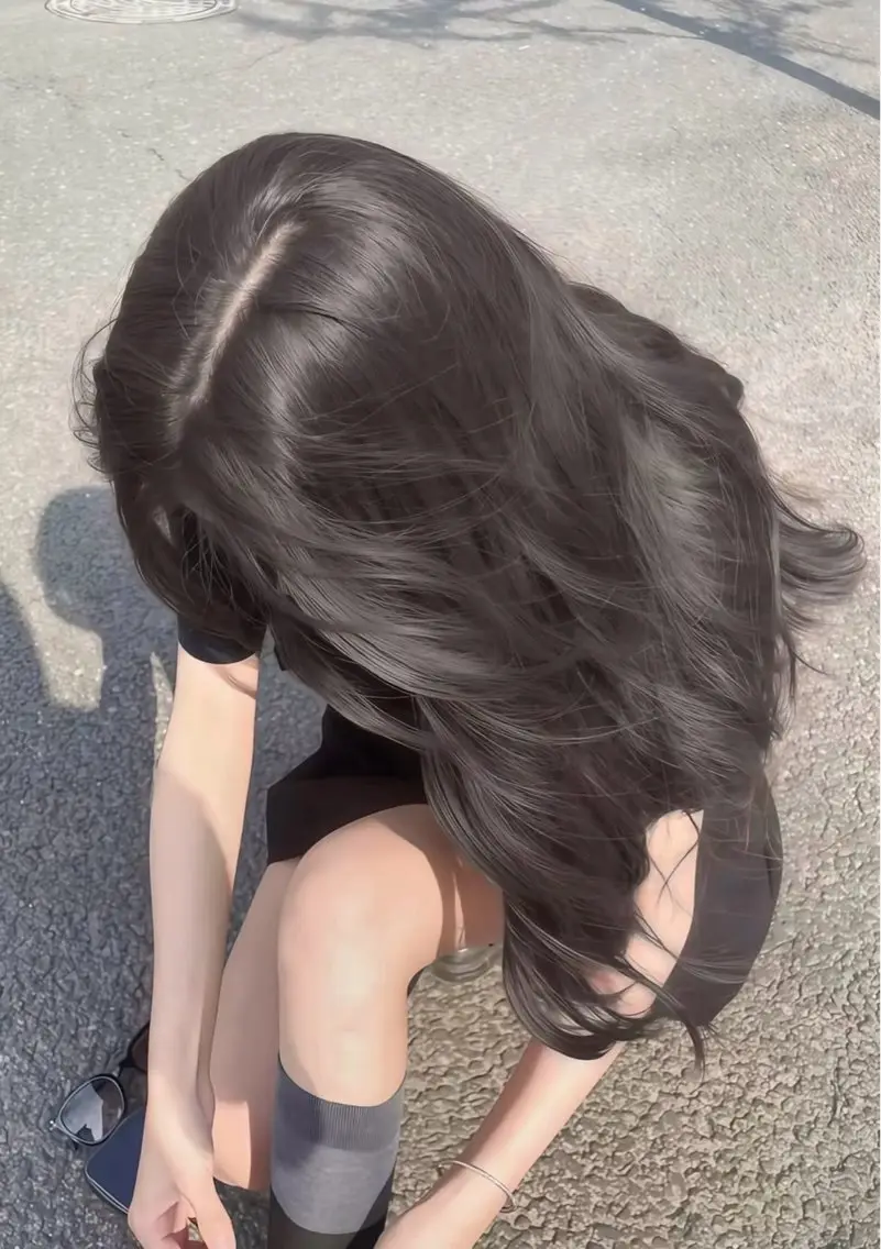 ロング カラー ヘアアレンジ 艶髪グレージュ🩶 maharuのヘアスタイル