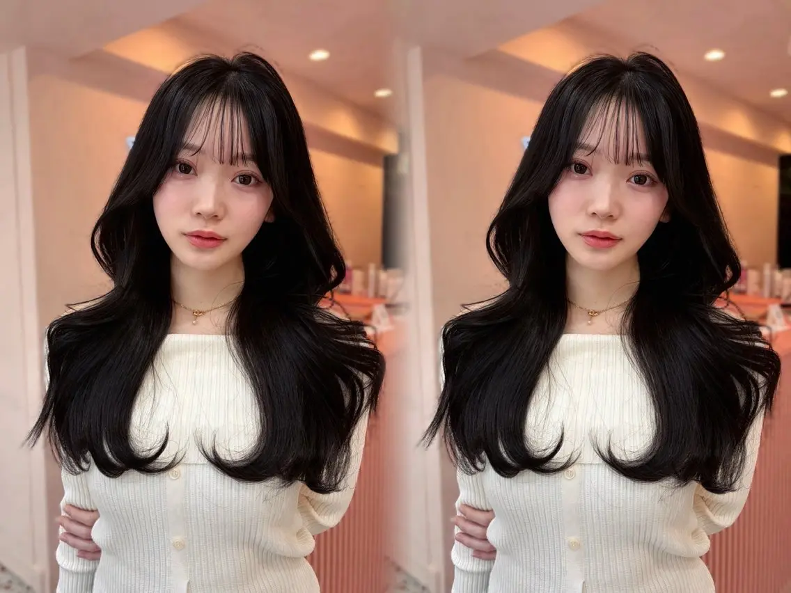 ロング カット ヘアカラー 木串 楽人のヘアスタイル