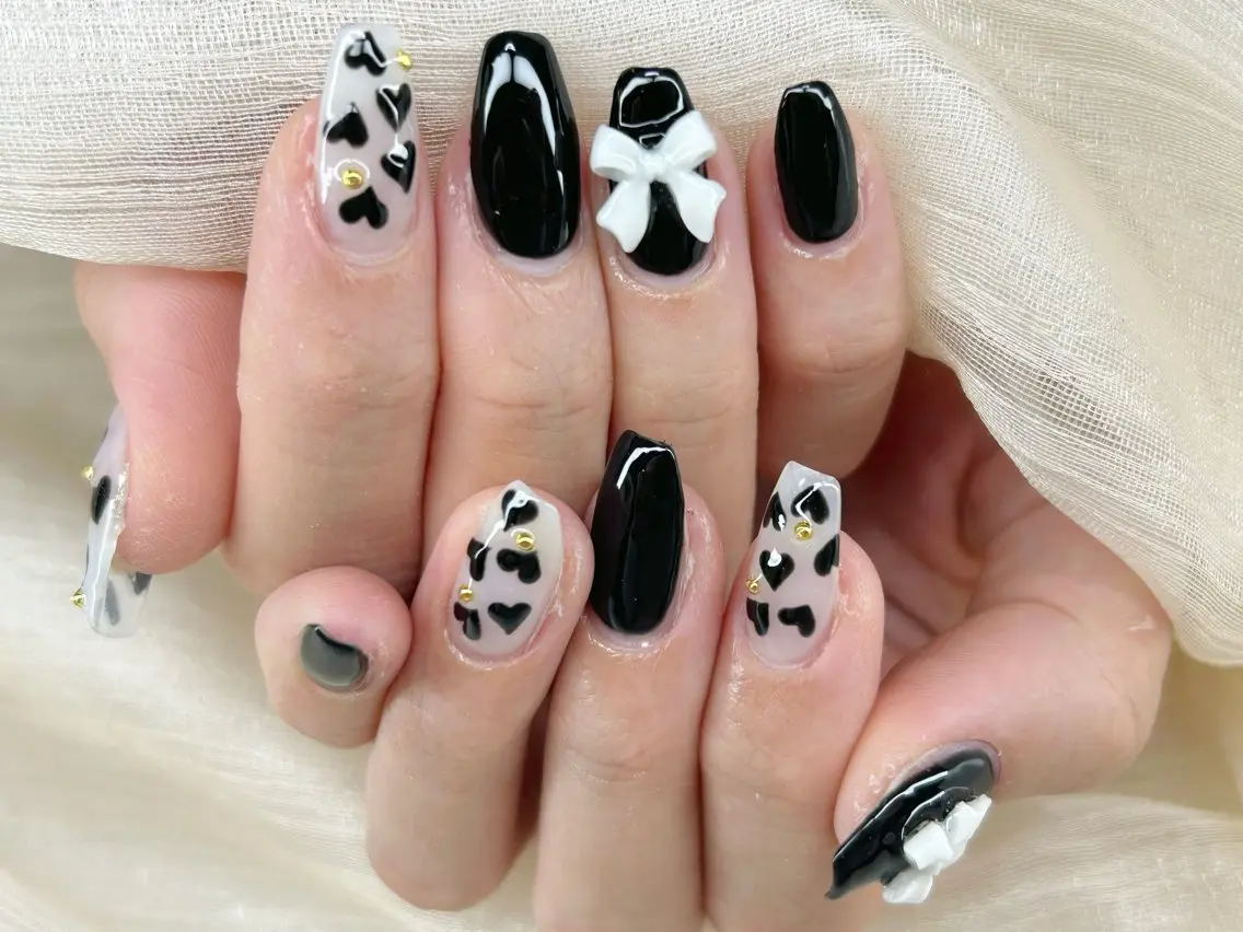 ネイル 成人式 長さ出し フットネイル マグネットネイル 持ち込み ハンドネイル Lino Nailのネイルデザイン
