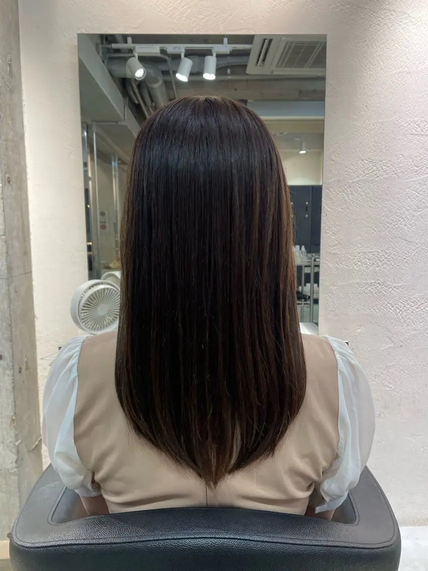 ロング カラー 吉村 武尊のヘアスタイル