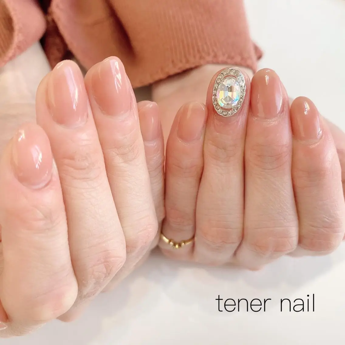 ネイル ピンク ピンクベージュ テネルネイル tener nailのネイルデザイン