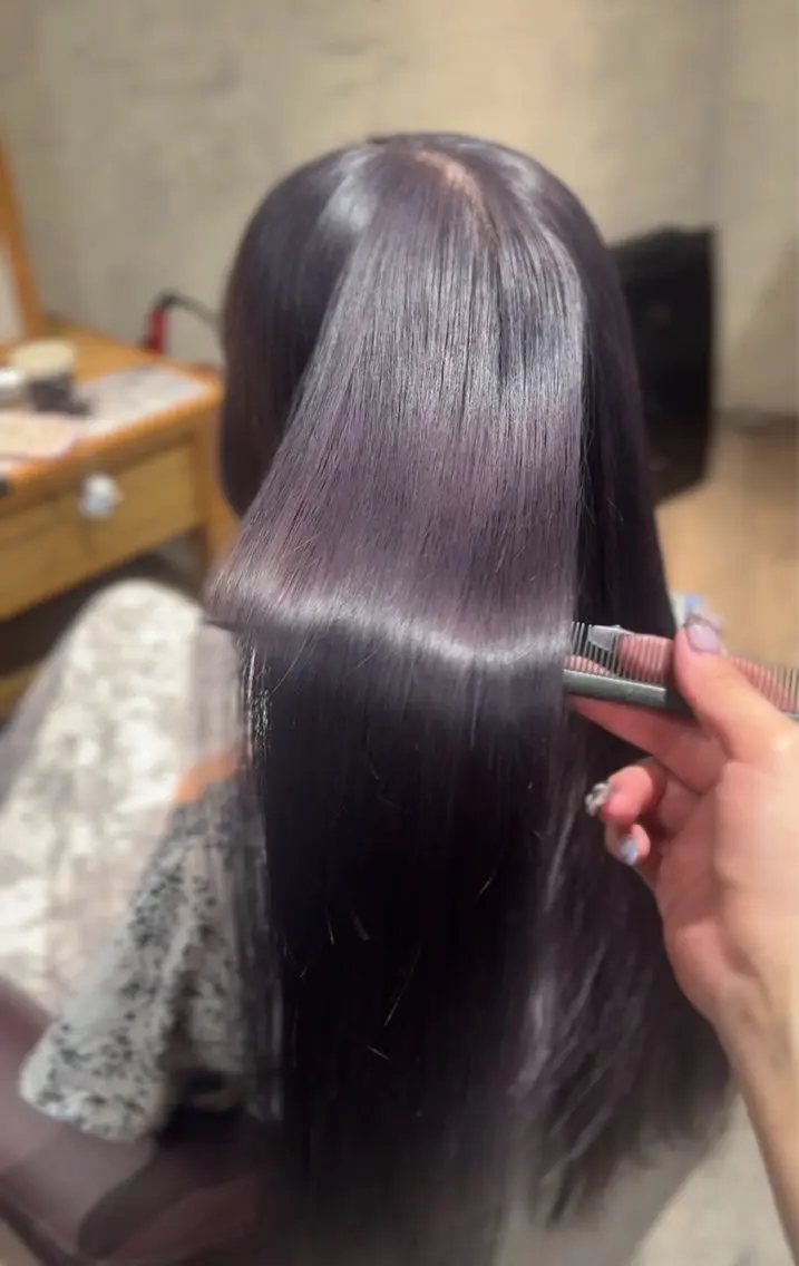 ロング カラー カット ヘアカラー 乃空/★縮毛矯正✩* /うる艶(.⩊<)☆のヘアスタイル