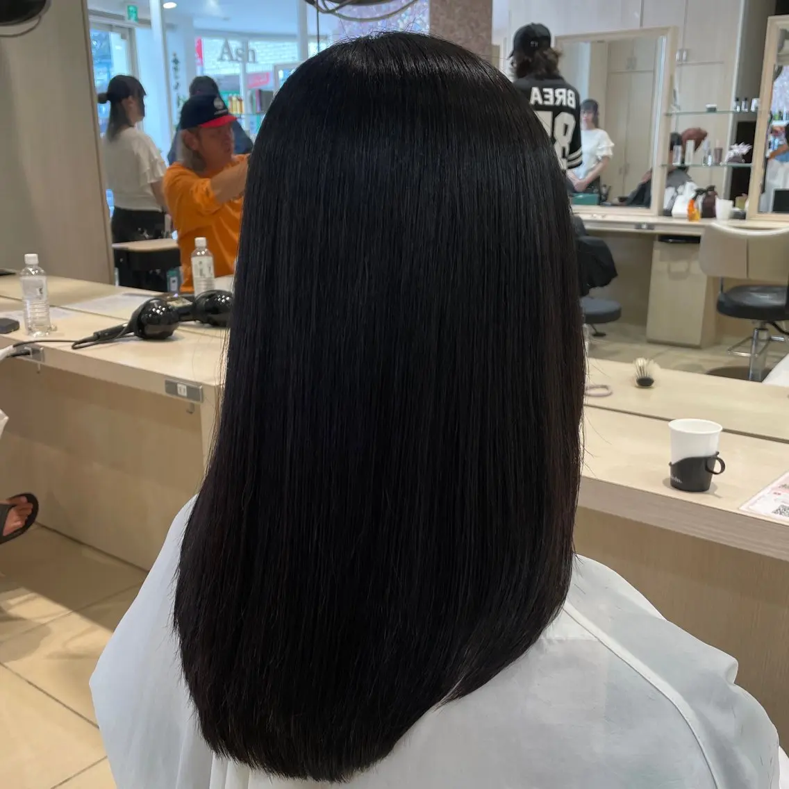 ロング カット 縮毛矯正 カジサ ケイコのヘアスタイル